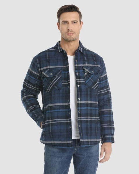 Sobrecamisa acolchada de franela