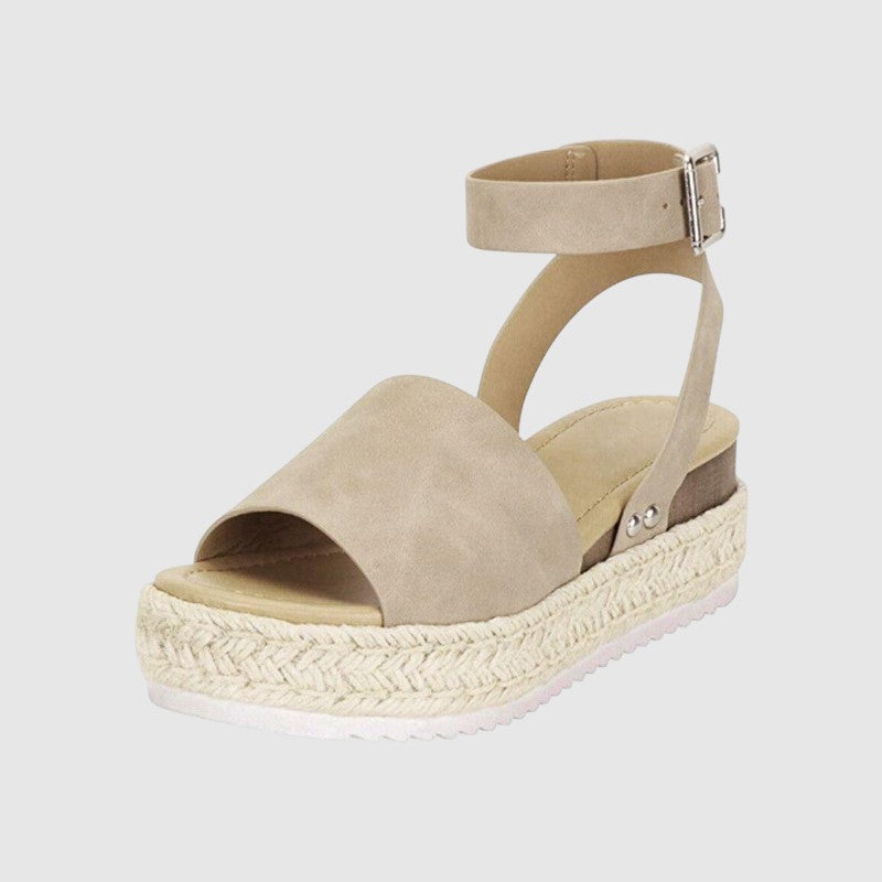 Sandalias de diseño elegante con plataforma alta