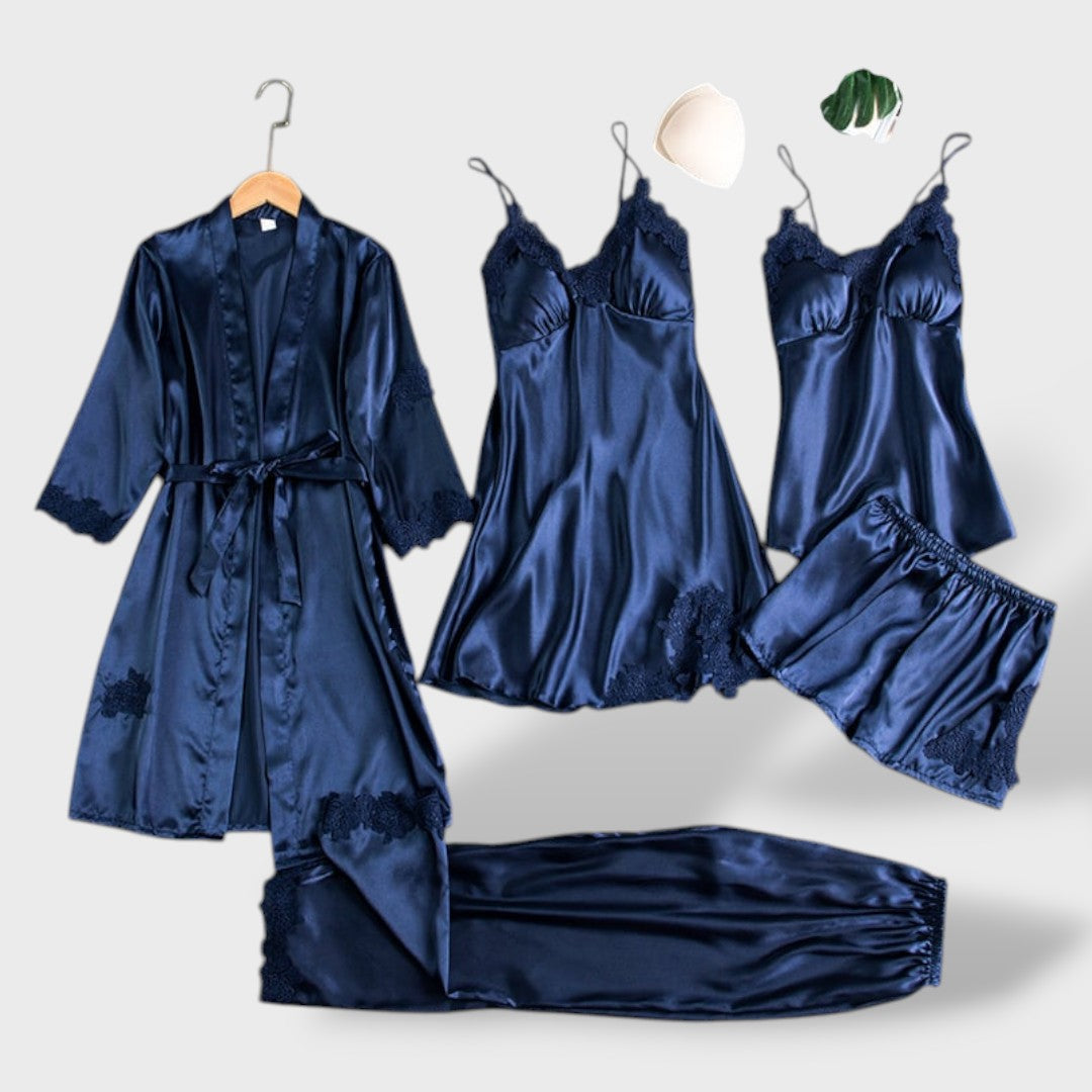 Valeria™ | Conjunto pijama 5 piezas
