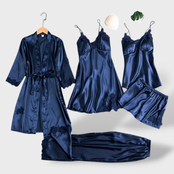 Valeria™ | Conjunto pijama 5 piezas