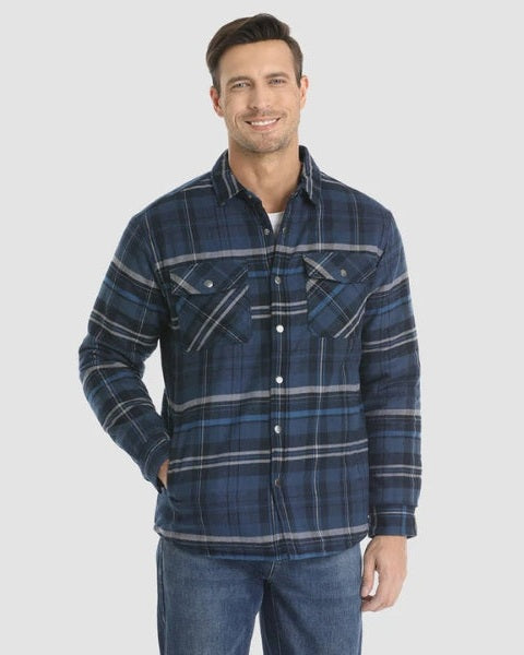 Sobrecamisa acolchada de franela