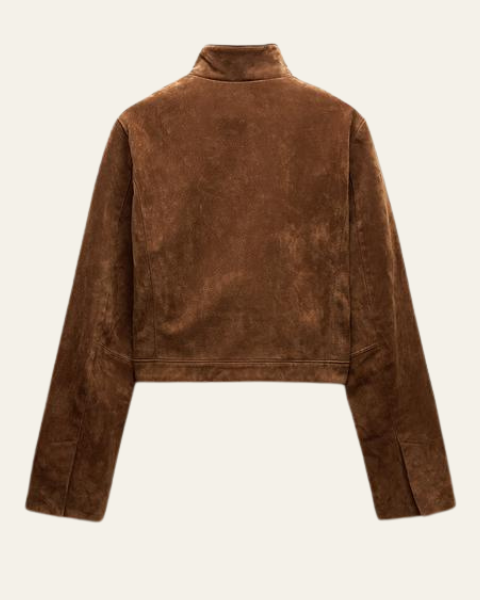 Chaqueta Corta de Ante Vegano