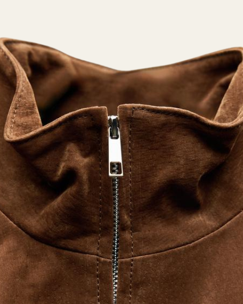 Chaqueta Corta de Ante Vegano
