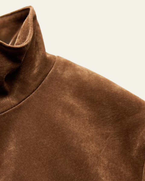 Chaqueta Corta de Ante Vegano
