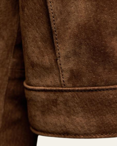 Chaqueta Corta de Ante Vegano