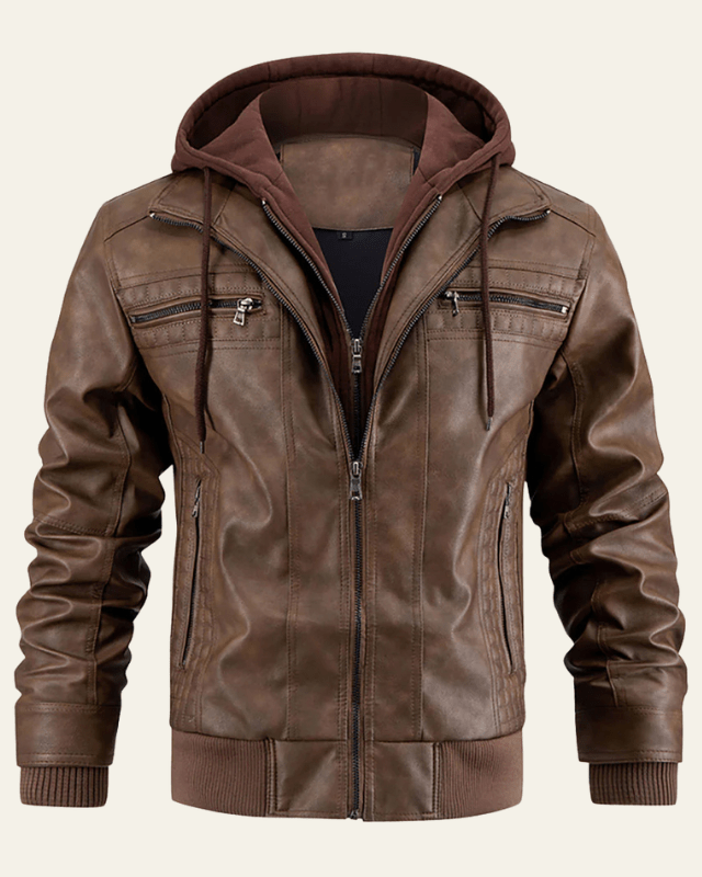 Chaqueta biker de piel vegana