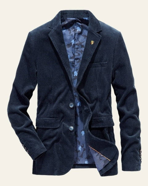 Blazer de pana masculina corte sastre