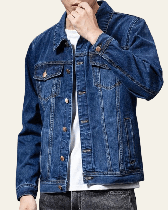 Cazadora Denim Masculina Estructurada