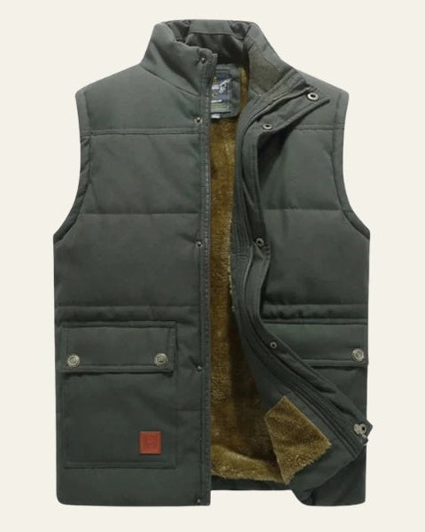 Chaleco acolchado con forro polar
