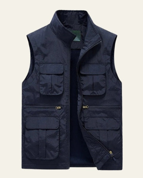 Chaleco ligero multibolsillos para hombre