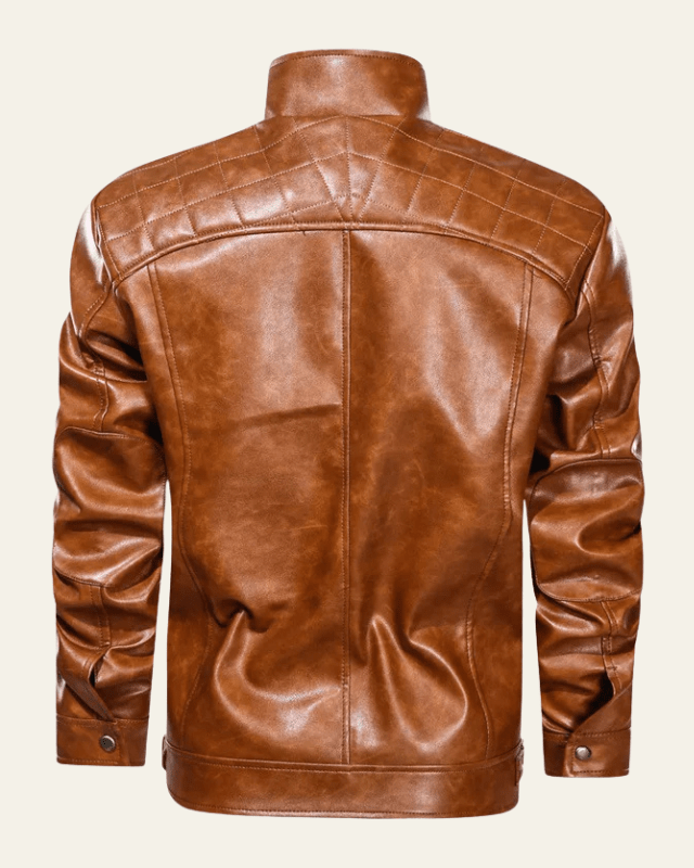 Chaqueta Biker de Ecopiel Hombre