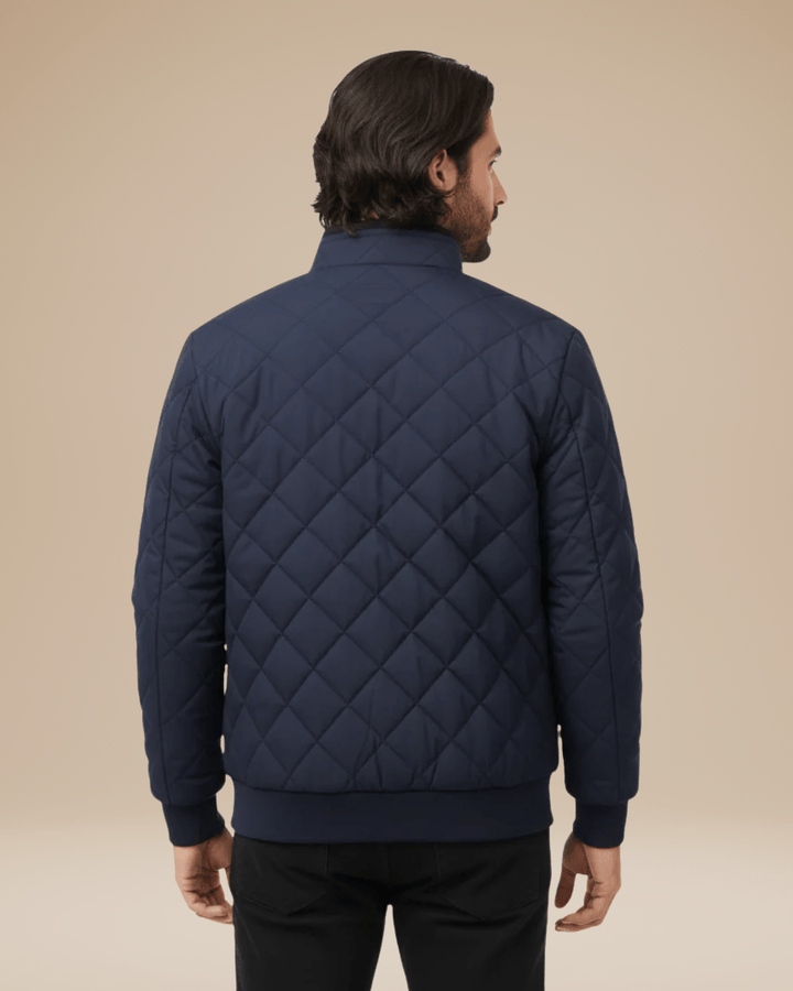 Chaqueta acolchada de rombos hombre