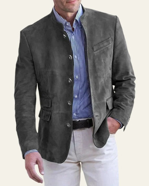 Chaqueta masculina de similpiel vegana