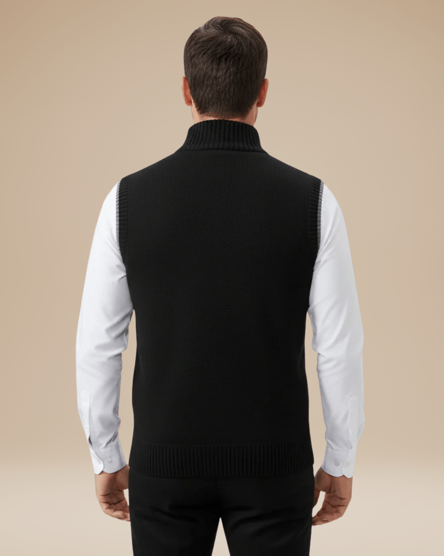 Chaleco de punto mixto para hombre