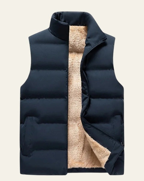 Chaleco acolchado con forro polar