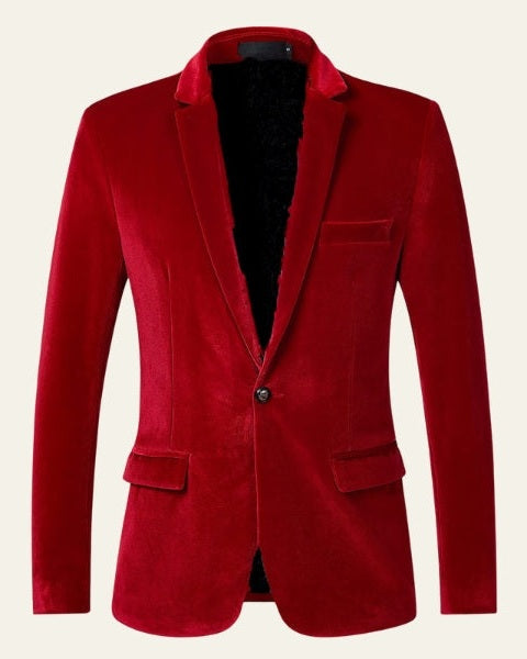 Blazer de terciopelo para hombre