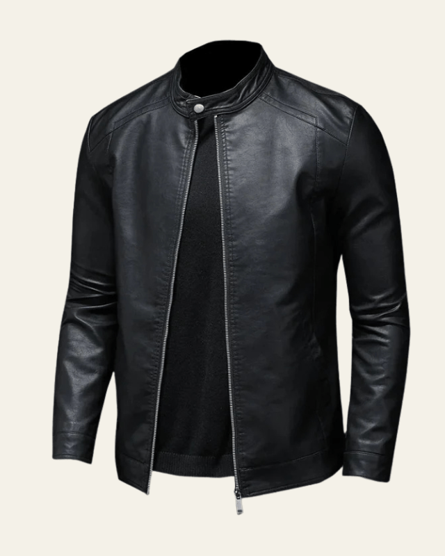 Chaqueta biker de piel vegana