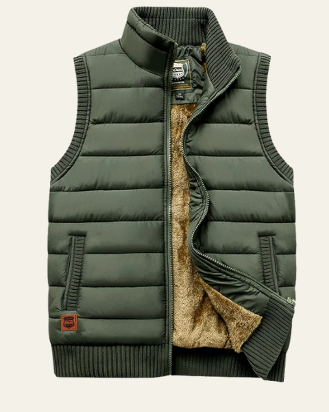 Chaleco acolchado forrado para hombre