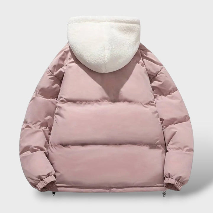 Chaqueta de invierno cálida para mujeres con cremallera