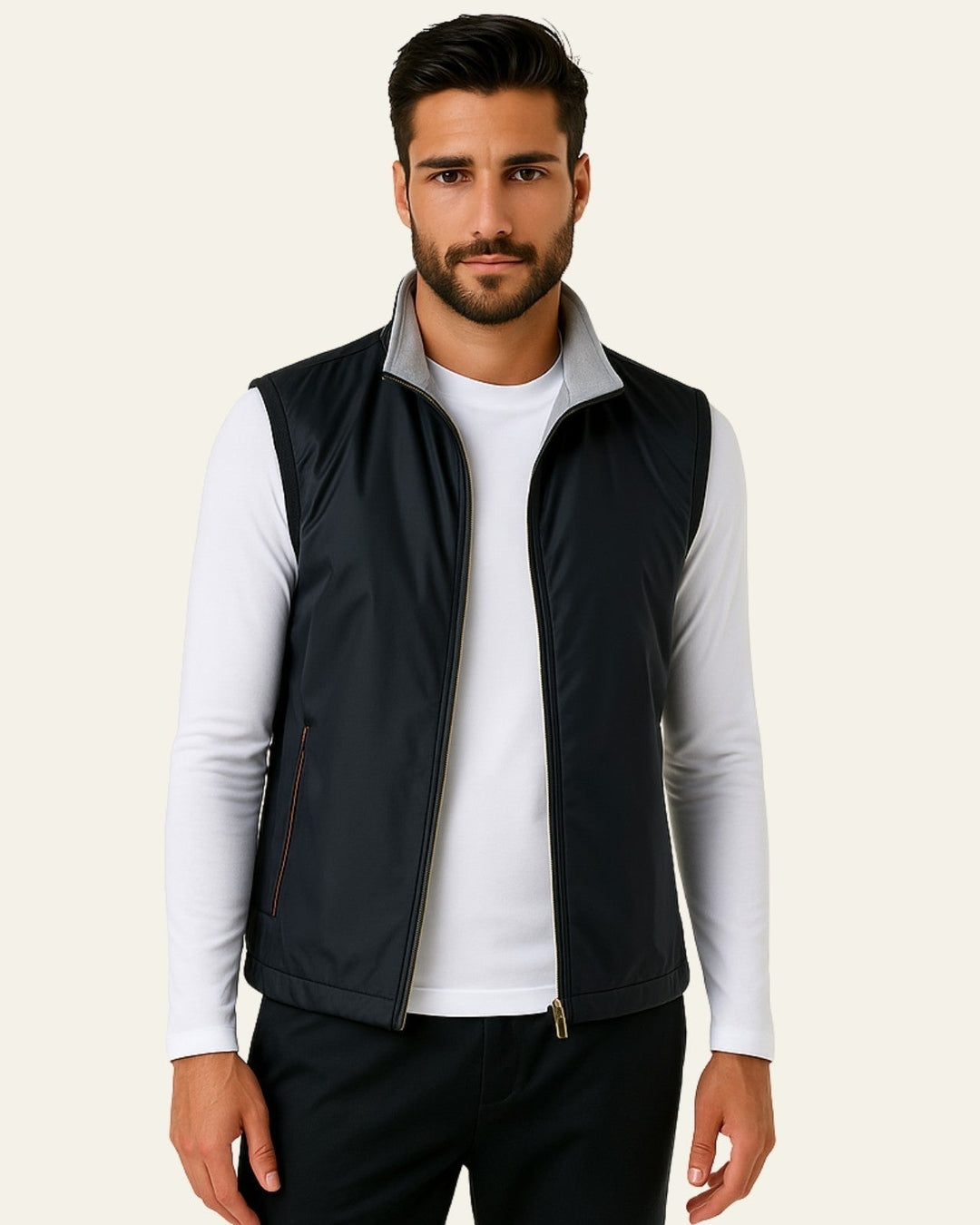 Chaleco polar ligero para hombre
