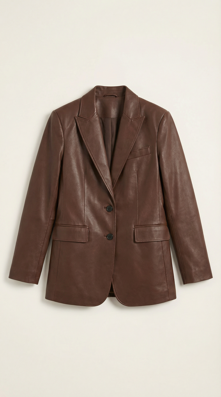 Blazer de Ecopiel Corte Estructurado