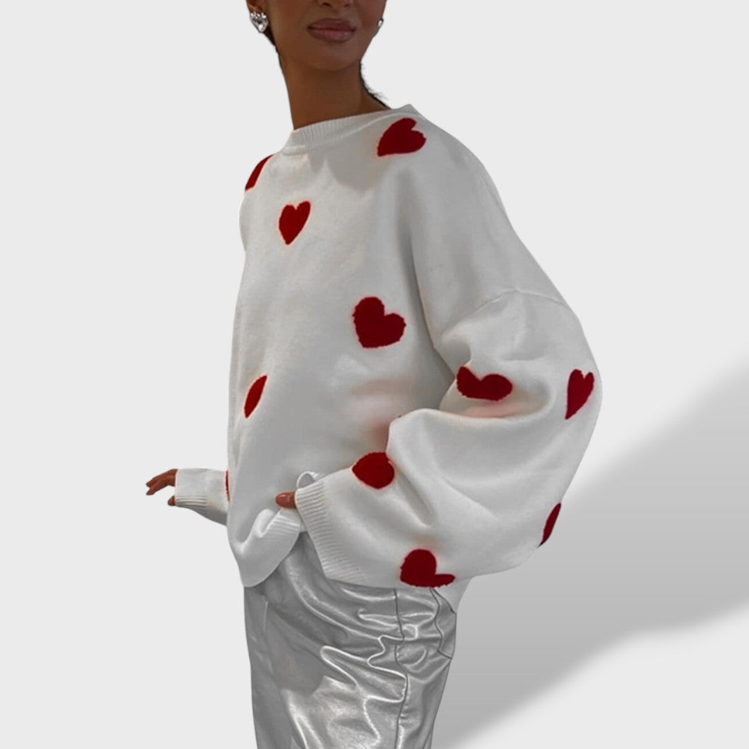 Emma™ | Sudadera Corazón Tejido