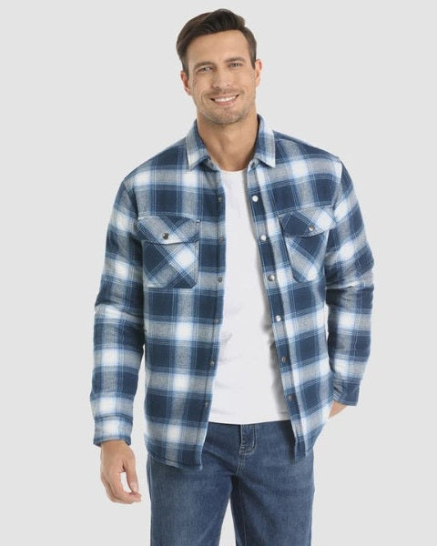 Sobrecamisa acolchada de franela