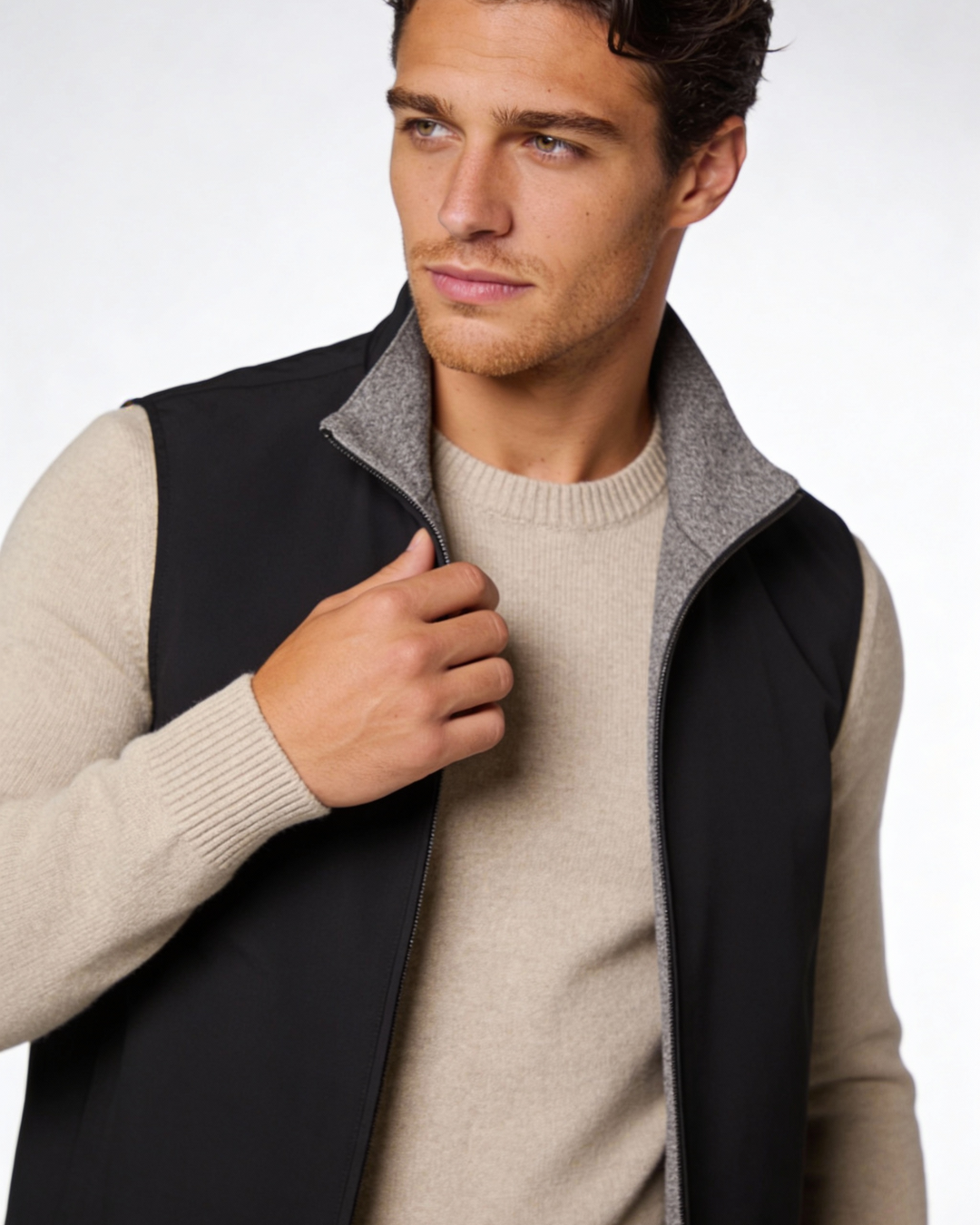 Chaleco reversible técnico de hombre