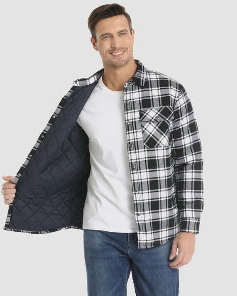 Sobrecamisa acolchada de franela