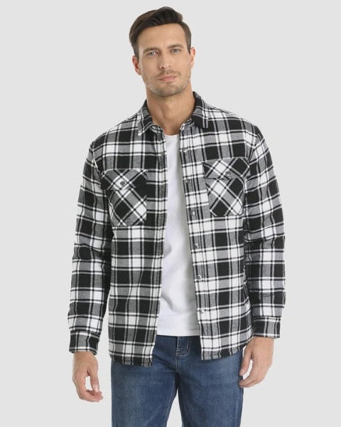 Sobrecamisa acolchada de franela