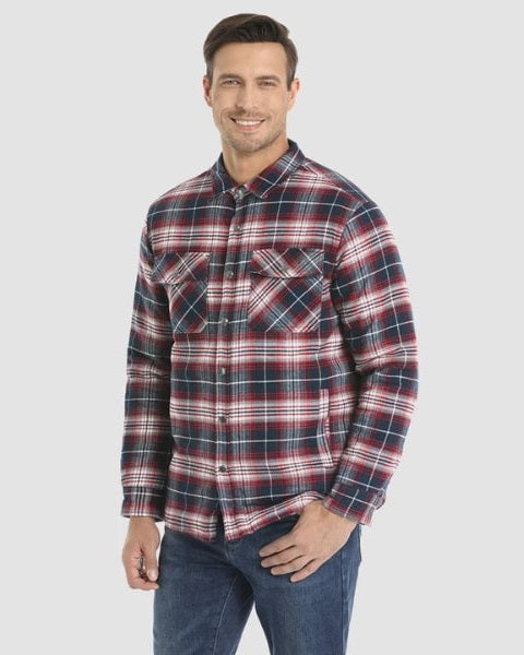 Sobrecamisa acolchada de franela