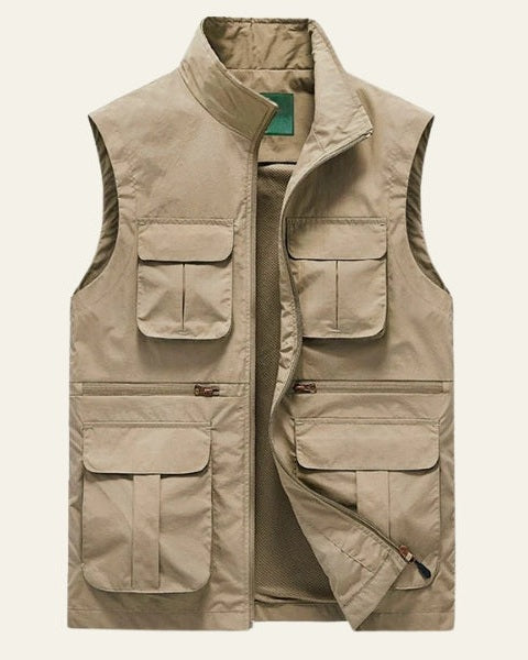Chaleco ligero multibolsillos para hombre