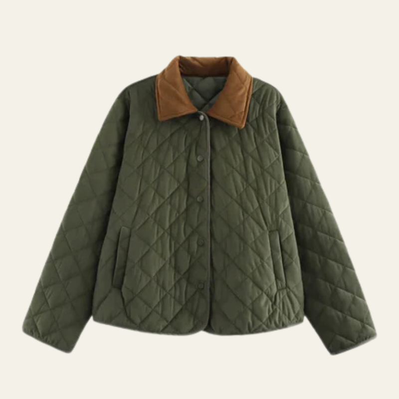 Chaqueta acolchada de algodón retro