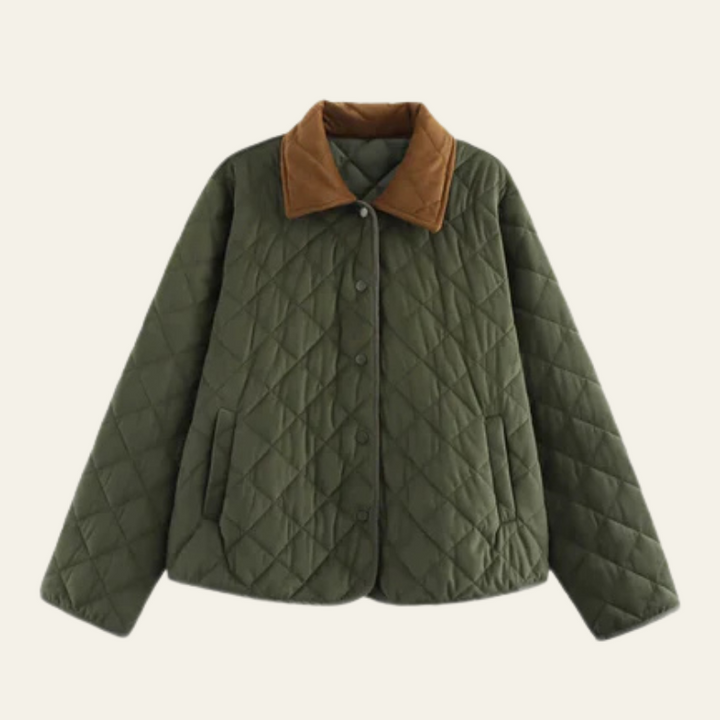 Chaqueta acolchada de algodón retro