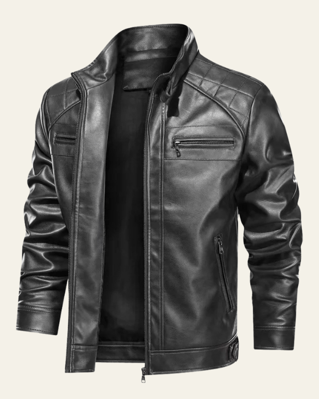 Chaqueta Biker de Ecopiel Hombre