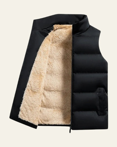 Chaleco acolchado con forro polar