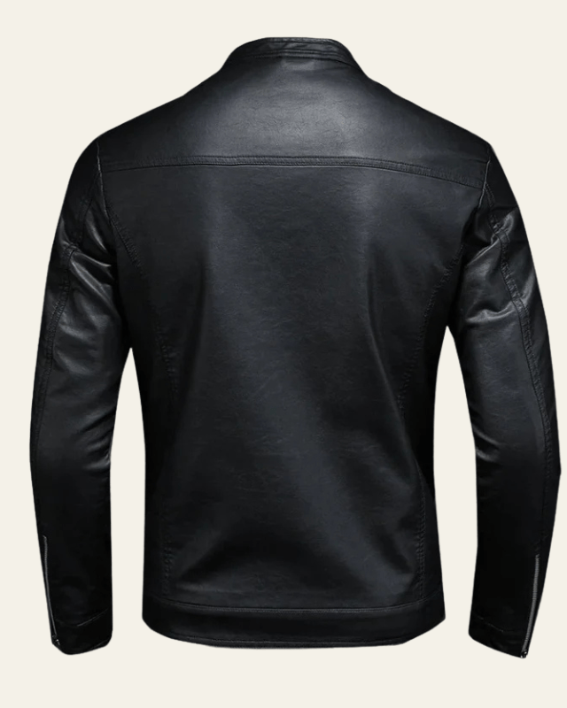 Chaqueta biker de piel vegana