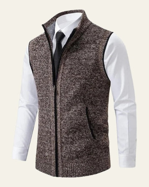 Chaleco de lana tejido elegante