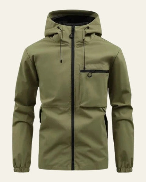 Chaqueta técnica con capucha masculina