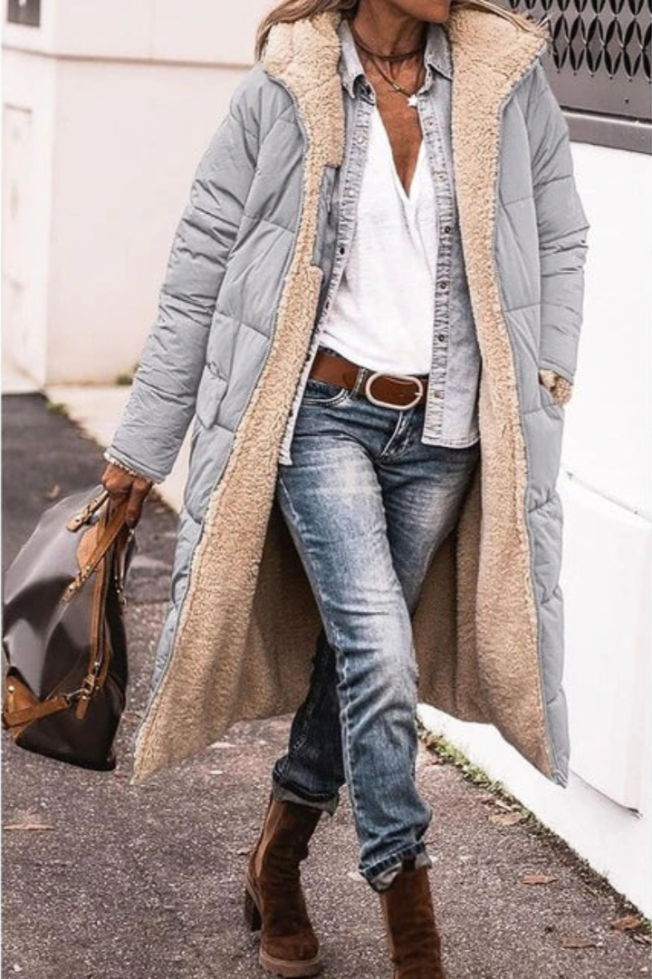Abrigo reversible acolchado de invierno