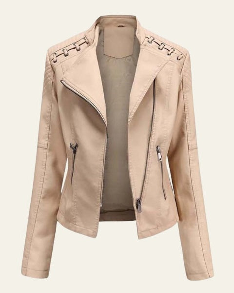 Chaqueta de piel vegana biker