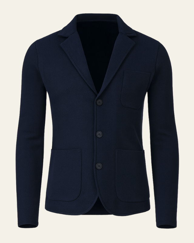 Blazer de punto slim fit elegante