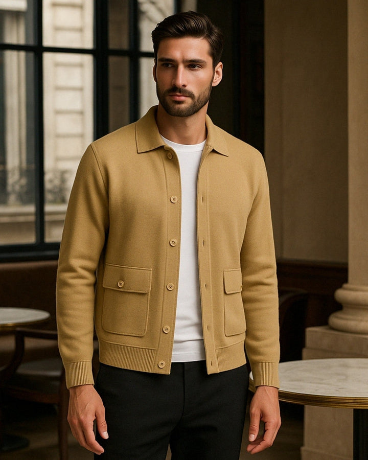 Chaqueta de Cashmere Corte Slim