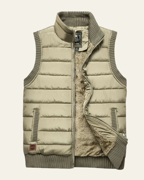 Chaleco acolchado forrado para hombre