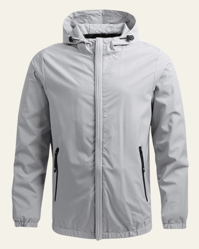 Chaqueta Cortavientos Ligera con Capucha