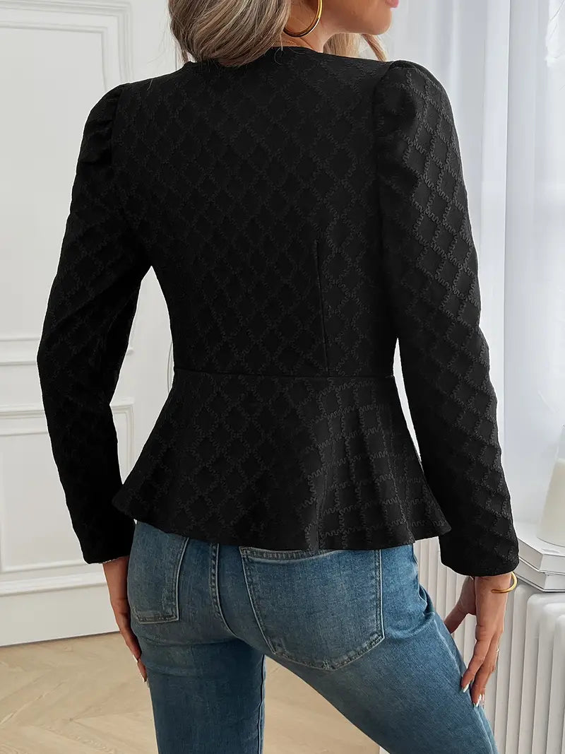 Chaqueta entallada estructurada con cremallera