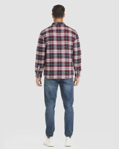 Sobrecamisa acolchada de franela