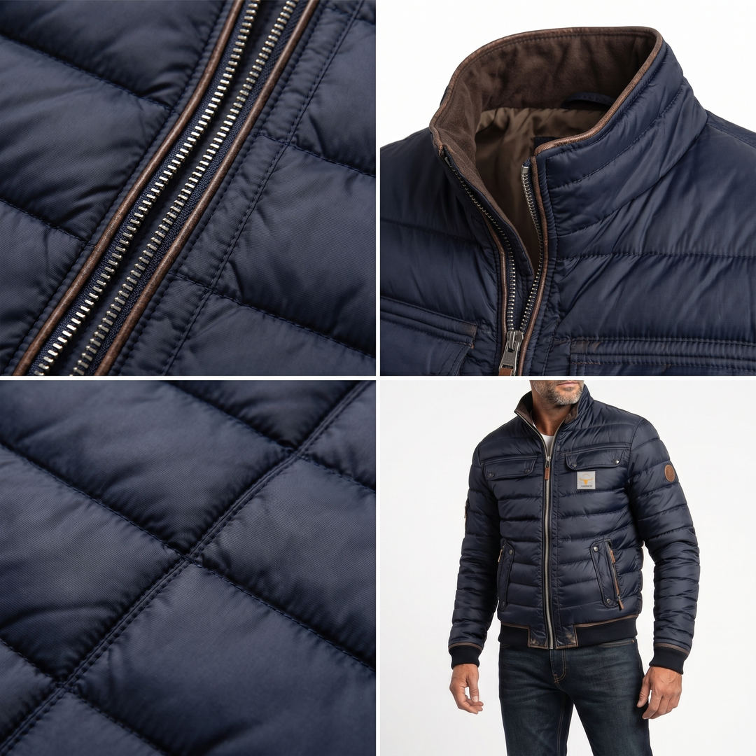 Chaqueta Acolchada Casual de Hombre