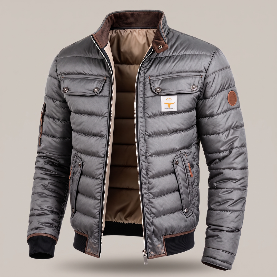 Chaqueta Acolchada Casual de Hombre