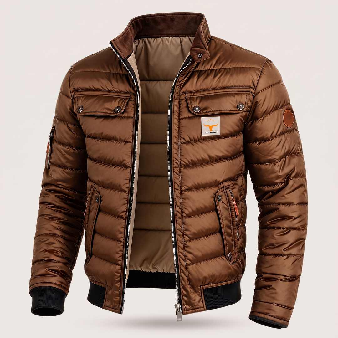 Chaqueta Acolchada Casual de Hombre